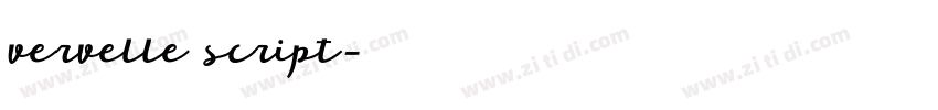 vervelle script字体转换